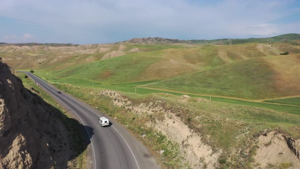 Retro Bus Travel Aerial alt