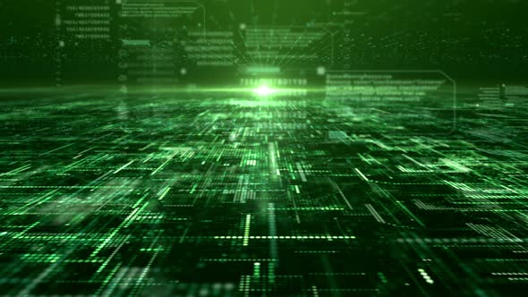 Futuristic Digital Abstract Matrix Particles Grid alt