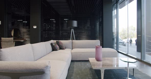 Modern Gray Beige Sofa alt