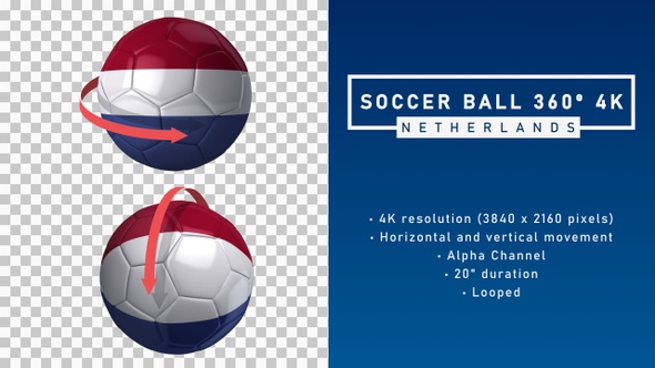 Soccer Ball 360º 4K - Netherlands
