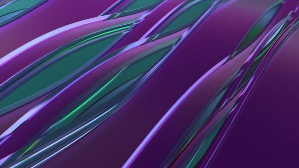 Purple Glass Waves Background