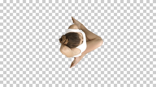 Yoga or Pilates Exercise without Mat Gomukasana Cow Face Pose, alt