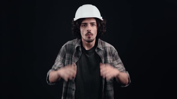 Young Hipster Shocked with His Hands on His Head Says Wow Surprised alt