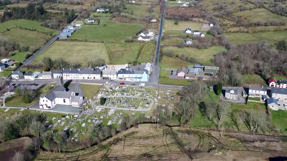Aerial View of Frosses in County Donegal  Ireland alt