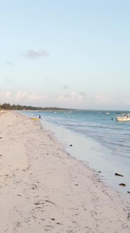 Beach on the Coast of Zanzibar Island Tanzania alt