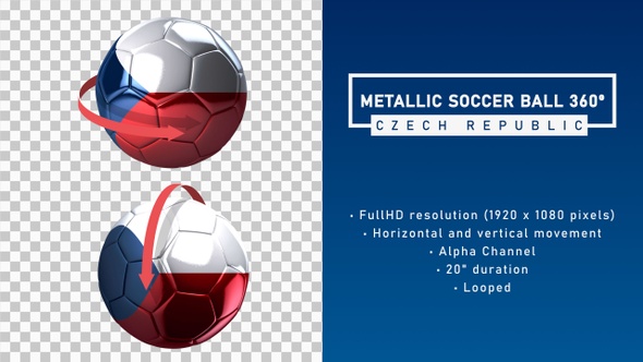 Metallic Soccer Ball 360º - Czech Republic
