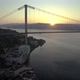 Ortakoy Mosque and Istanbul Bosphorus Bridge Aerial Video - VideoHive Item for Sale
