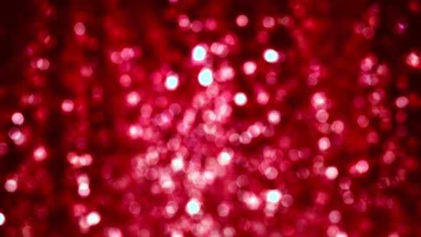 Abstract Red Christmas and New Year's Eve Bokeh Glitter Loop