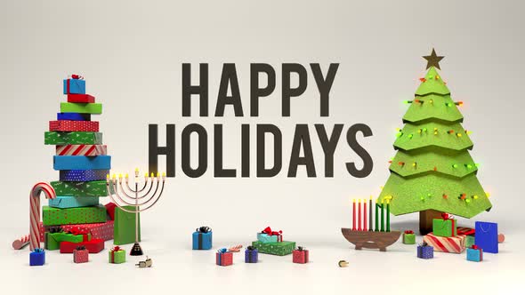 Happy holidays banner 