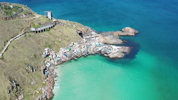 Stunning caribbean water of Coast city of Lakes Region of Rio de Janeiro Brazil alt