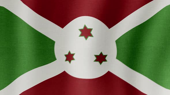 The National Flag of Burundi