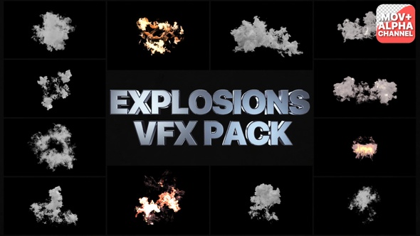 VFX Explosions | Motion Graphics Pack