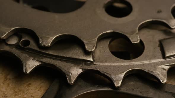 Cinematic, rotating shot of gears - GEARS 029 alt