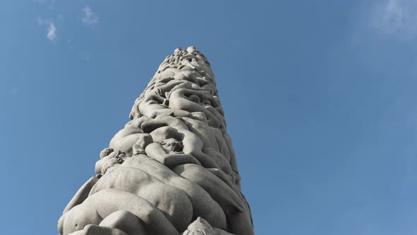 The Monolith (Monolitten) Stone Pillar Sculpture By Gustav Vigeland At Vigeland Facility In Frognerp alt