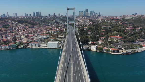 Bosphorus Bridge And Istanbul View Aerial alt