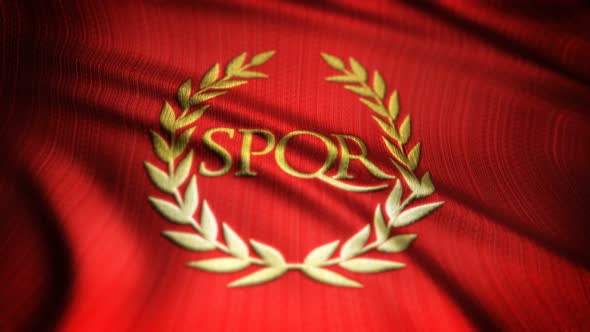 Roman Empire Flag Seamless Loop alt