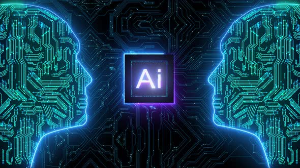 Artificial Intelligence Face chip Data flow network Ai line circuit technology Data Transfer alt