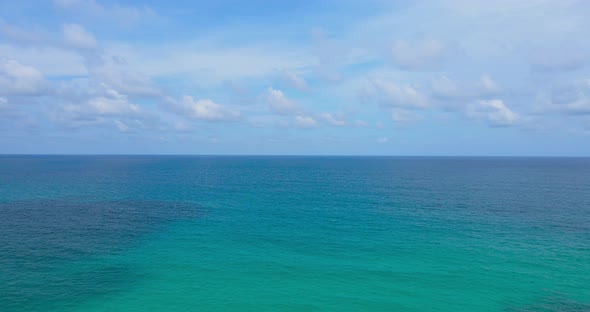 aerial view sea horizon as far as the eye can see One part sky, one part sea. alt