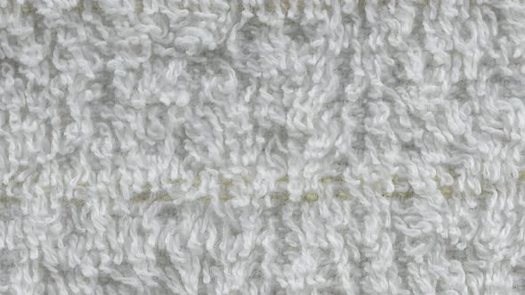 White natural cotton towel
