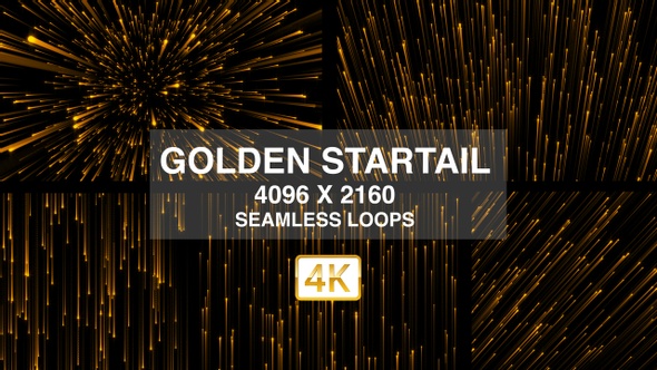 Golden Startail Background 4K