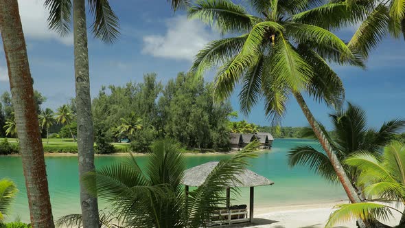 Tropical resort life in Vanuatu, Port Vila, Efate Island
