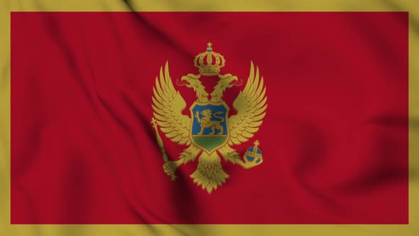 Montenegro flag seamless waving alt