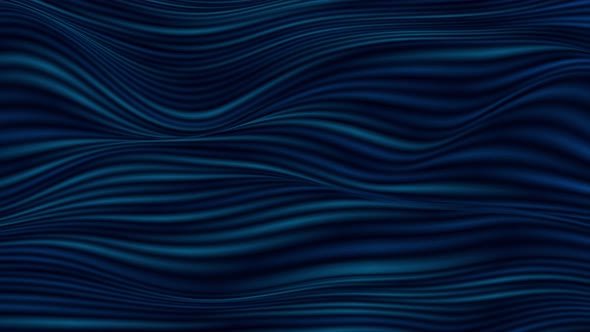 Dark Blue Smooth Blurred Liquid Waves