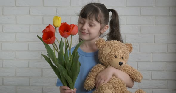 Child Anniversary with Flowers alt