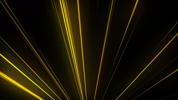 Abstract Golden Light Rays in 4K