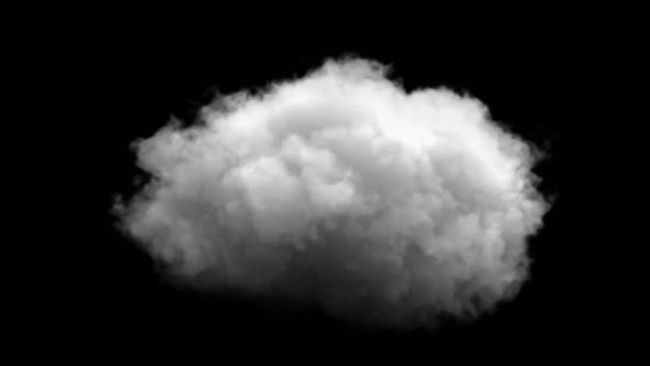 Isolated Cloud On Transparent Background