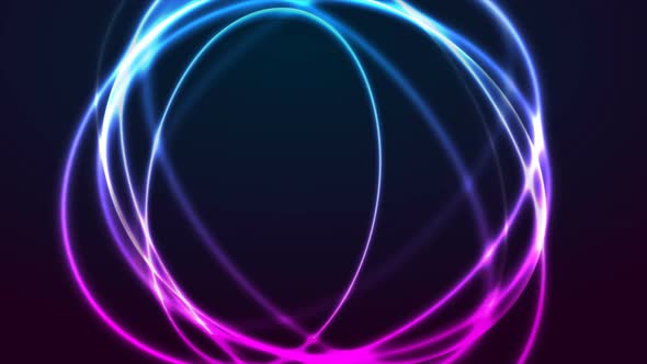 Colorful Glowing Abstract Round Shapes