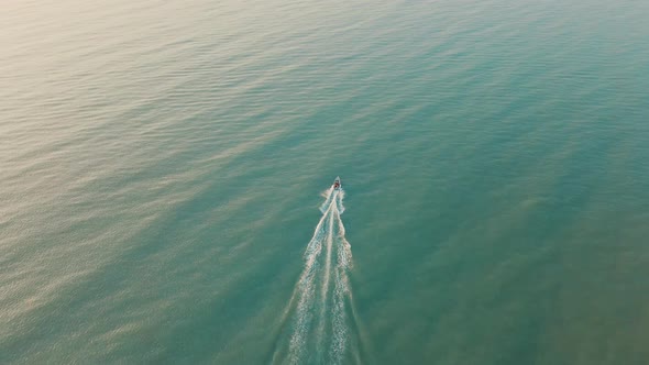 Beautiful Boat Ride during the Sunrise at Tanjung Leman Beach