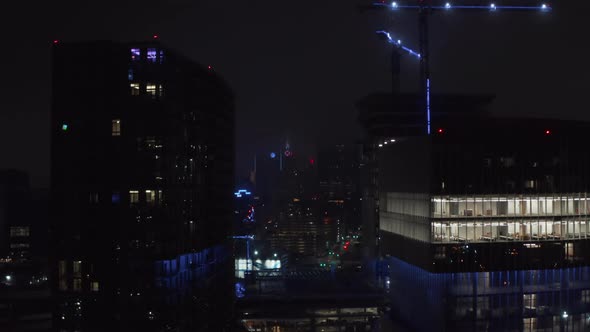 Aerial View of City Night Scene alt