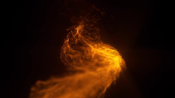 Helix Fire Fluid Particles