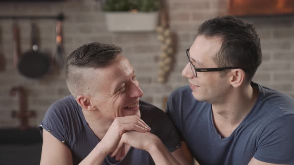 Portrait of Two Cute Gay Men alt