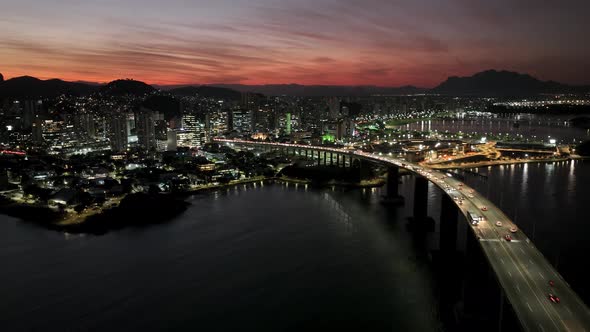 Third bridge landmark of Vitoria state of Espirito Santo Brazil. alt
