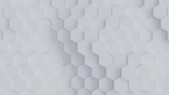 Abstract hexagon geometric surface loop pattern.