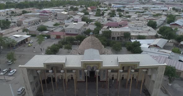Bolo Hauz Mosque. Historic Bukhara City of Uzbekistan. alt