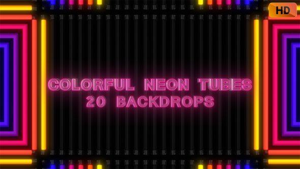 Colorful Neon Tubes HD