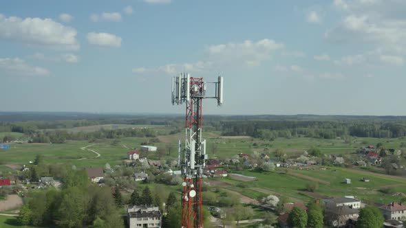 GSM Cell Tower Transmitting Radio Signals