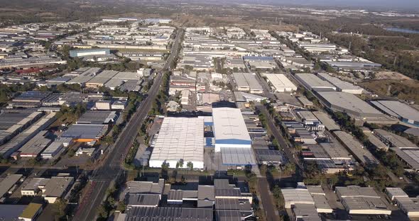 Aerial View of an Industrial Estate