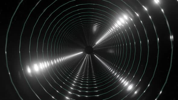 3d Abstract Tunnel of Dark The Speed of Light Tunnel