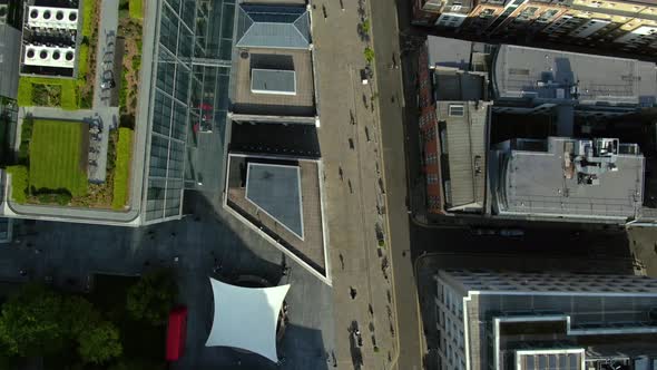 Top view of Buildings in the city of London alt