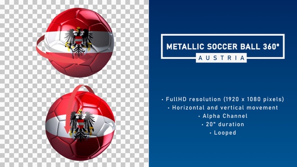 Metallic Soccer Ball 360º - Austria
