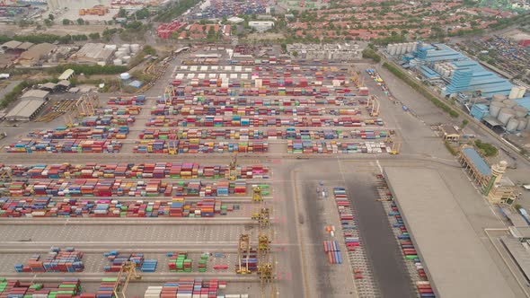 Cargo and Passenger Seaport in Surabaya, Java, Indonesia alt