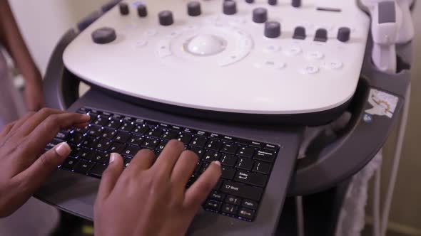 Indian Hand Ultrasound Keyboard Control Panel 2