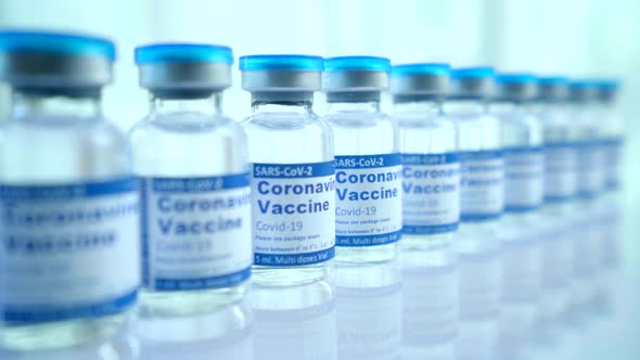 Covid-19 Coronavirus (SARS-CoV-2) Vaccine Produced completed package 