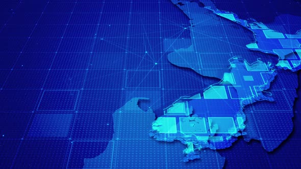 Digital Rectangles In New Zealand Map alt