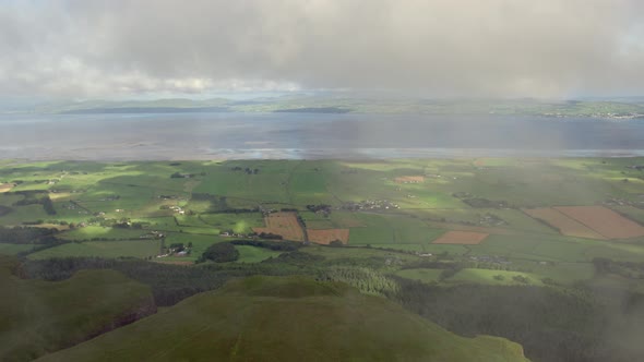 Binevenagh mountain near Downhill beach on the Causeway Coastal Route in Northern Ireland. alt