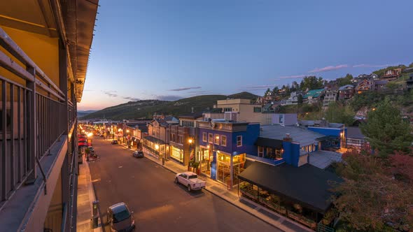 Park City, Utah, USA on Main Street